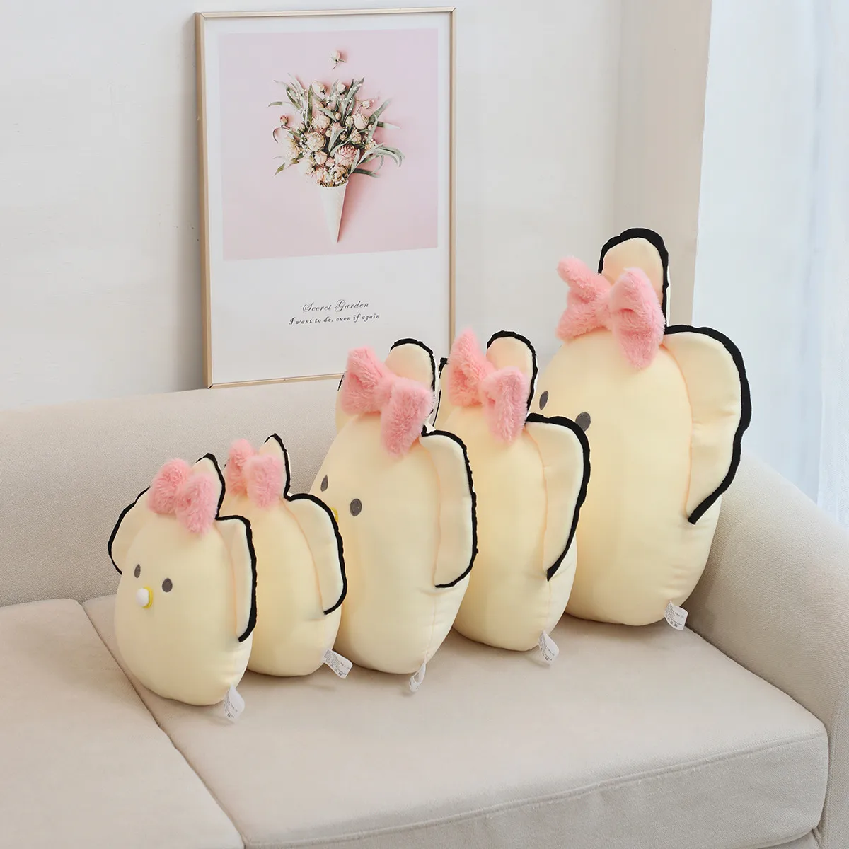Cute White Oyster Soft Toy Stuffed Animals Pillow Kawaii Oyster Plush Toys Throw Pillows