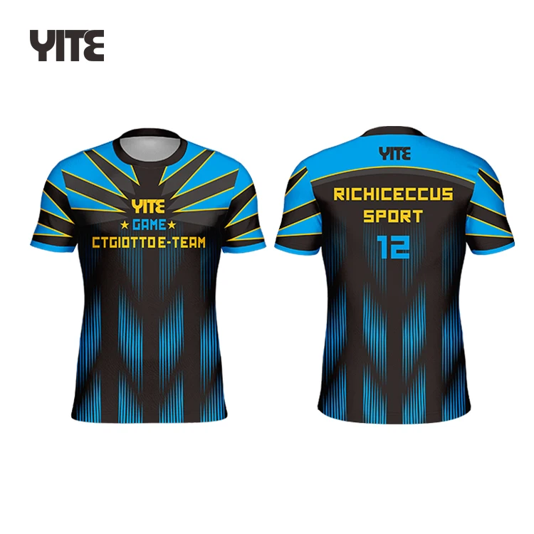 2021 Top Quality Custom Gaming Esports Jersey Quick Dry Esports T-shirt