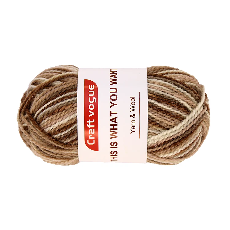 Custom wool acrylic blend yarn 50g 2ply wool acrylic comfortable soft blend yarn hand knitting