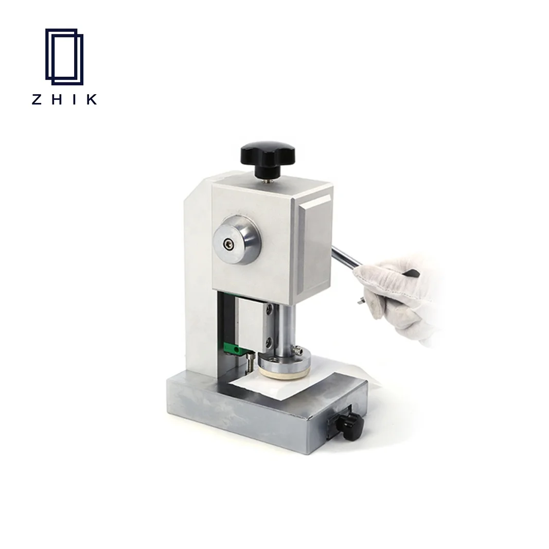 Small Manual Coin Cell Battery Disc Cutter Machine For Button Cells Electrode Cutting Separator Punching