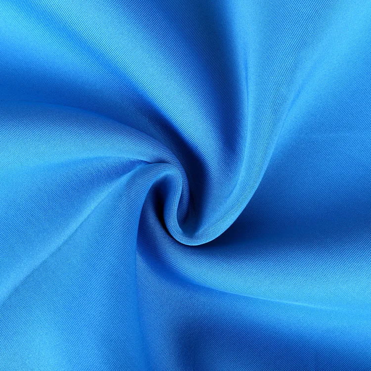 280g South Korean silk health cloth high F polyester ammonia elastic air layer fabric double-sided knitted school sweater fabric