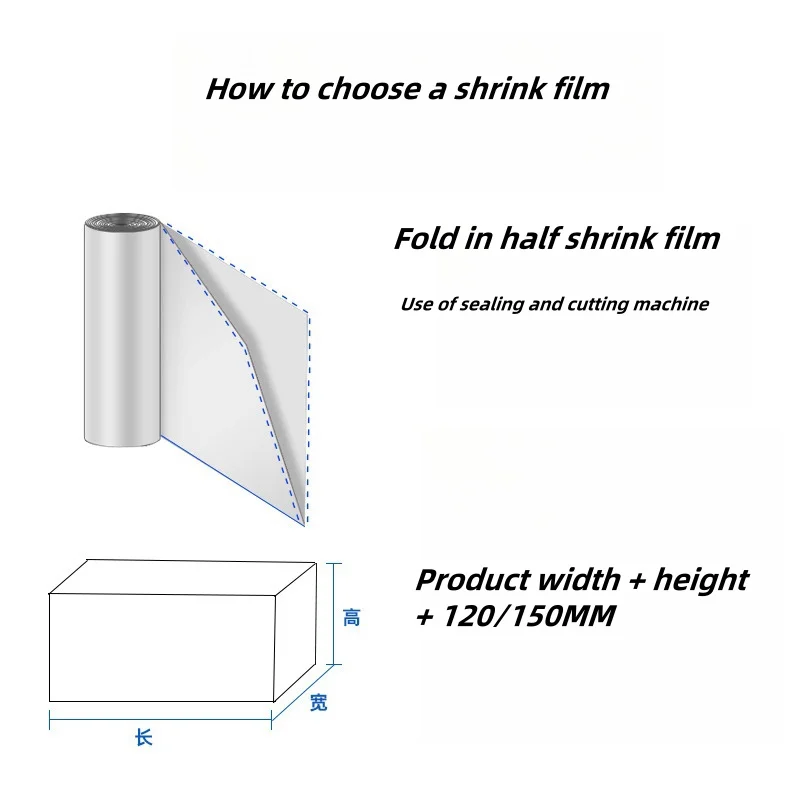 Pof Shrink Film/PE clear Heat Plastic Film Roll for Packing