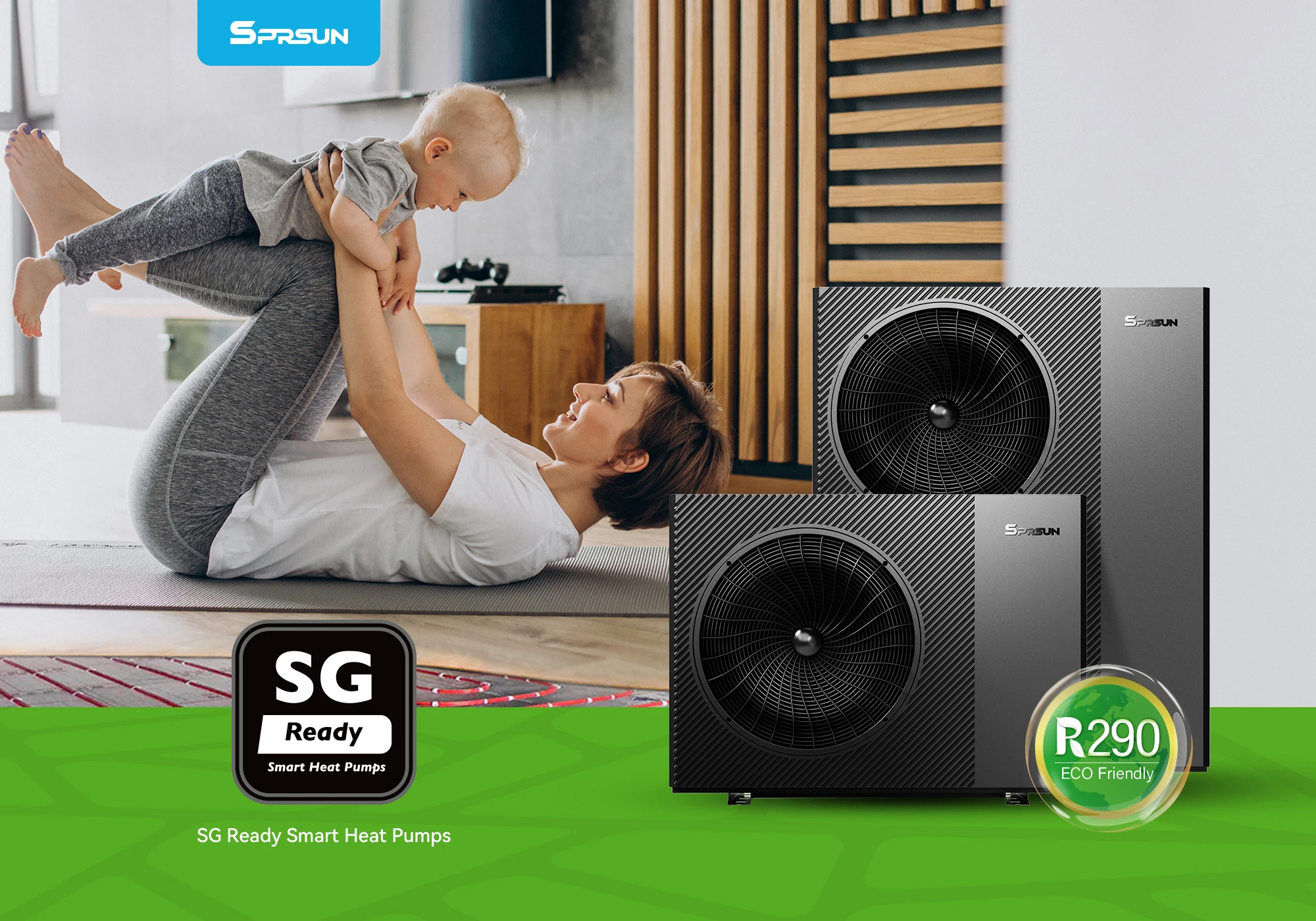 9 кВт 15 высокоэффективный преобразователь постоянного тока воздушный энергетический тепловой насос R290 Poland Германия воздух-вода моноблок