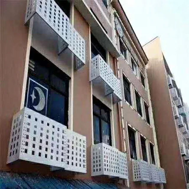 Perforated Aluminium Foldable Air-Conditioner Cover For External Decoration