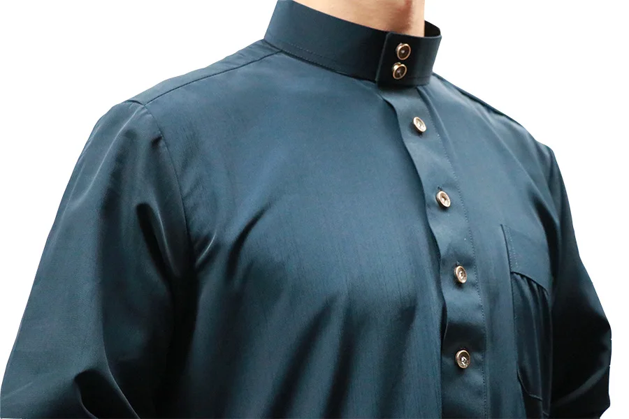 
Hot sale Muslim thobe for men solid color sells Pakistan Arab arabic thobe men 