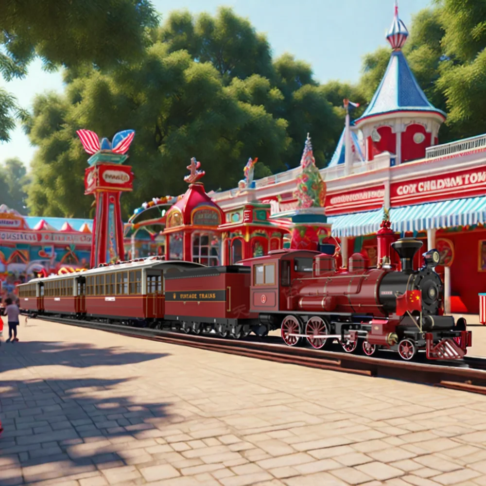 Factory Direct Outdoor Metal Electric Train for Amusement Park & Sightseeing Tourist Attraction