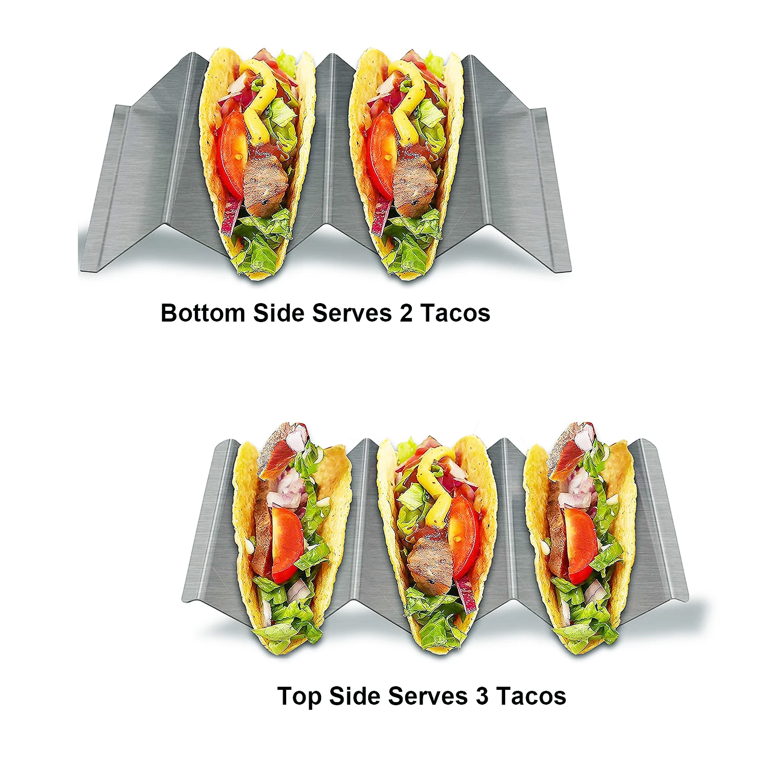 E-PIN Stainless Steel Taco Holder Tao Stand Set of 6