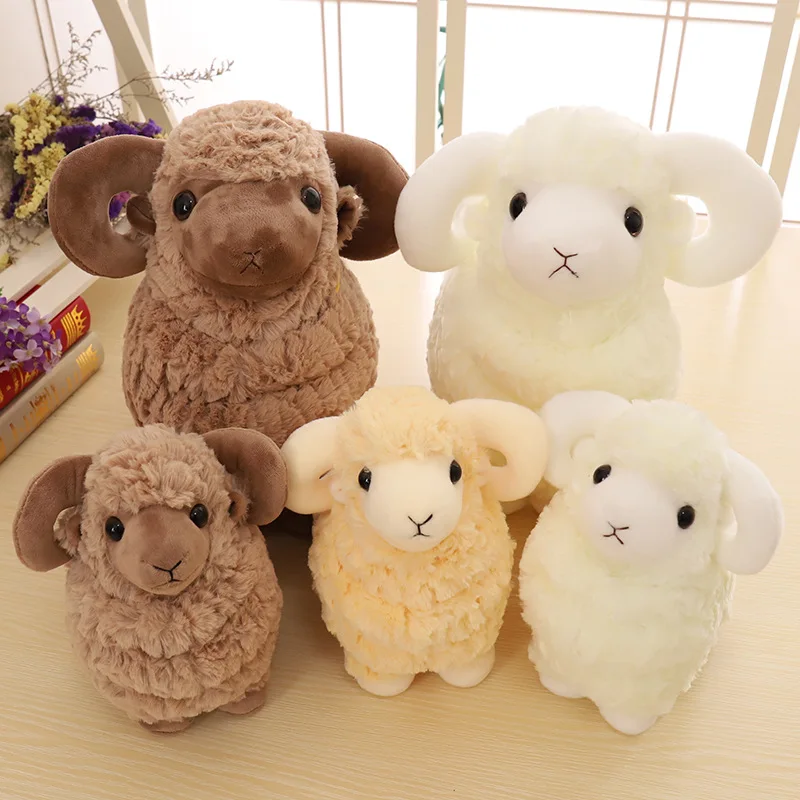 Wholesale New Zodiac Sheep Mascot Doodle Wool Toy Simulation Animal Plush Doll