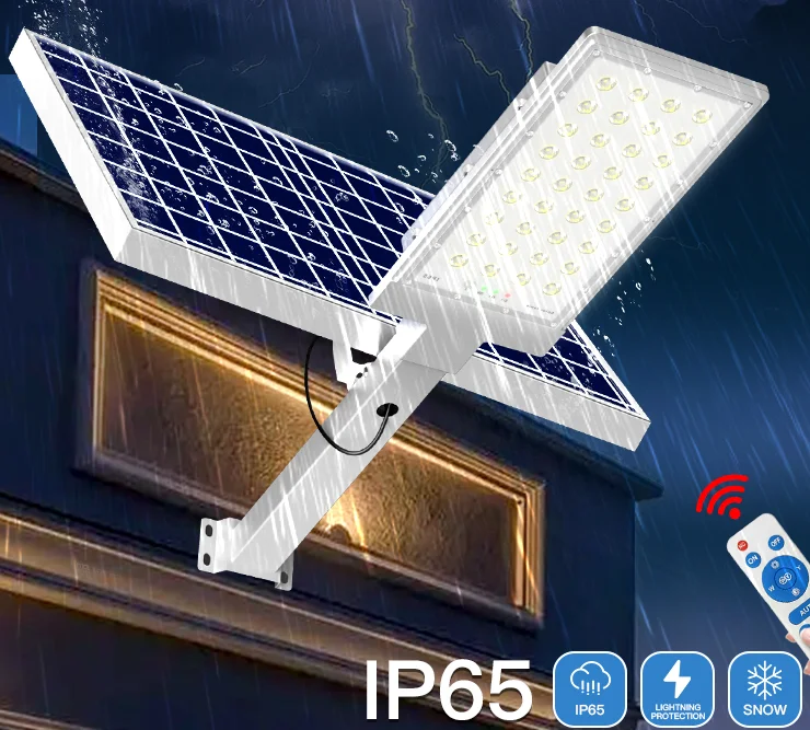 Meixin 1200W Solar Street Lights Outdoor 120000LM Dusk to Dawn LED Lamp, with Remote Control IP65 Waterproof for Parking Lot, Ya