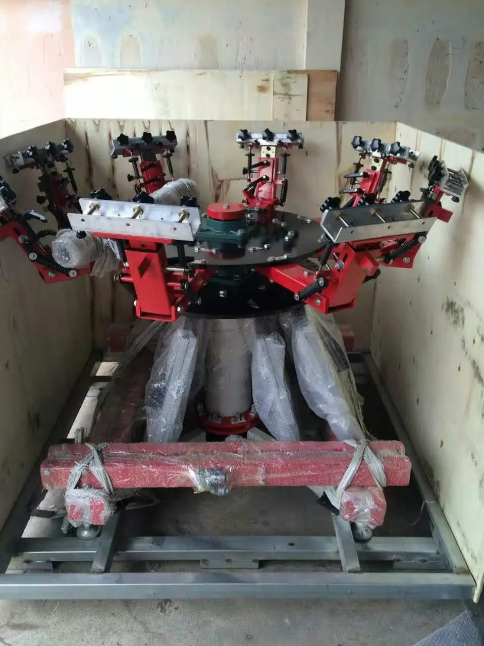 6 color 6 station rotary manual t shirt silk screen printer for sale