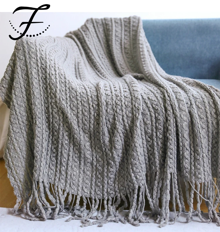 FIONA Custom High Quality Large Size Space Travel Acrylic Cable Designer Knit baby Home Blanket (1600441411198)