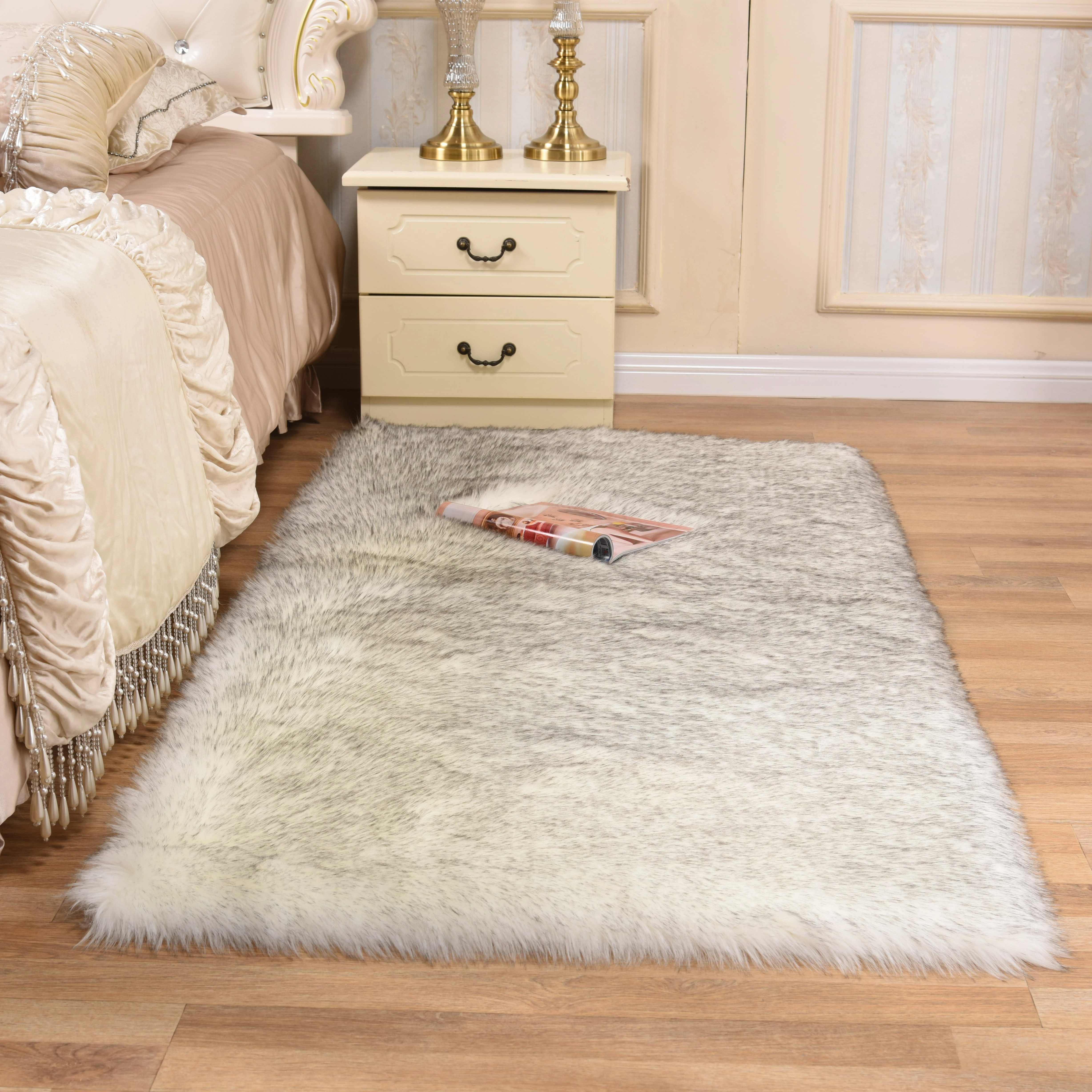 
Factory Supply High quality modern style soft rectangle Artificial Wool Carpet Fake Wool Carpet Fur Carpet 