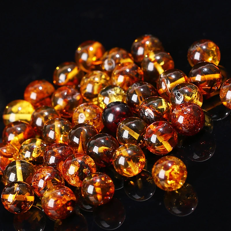 natural round amber beads different size for jewelry diy making 1777121