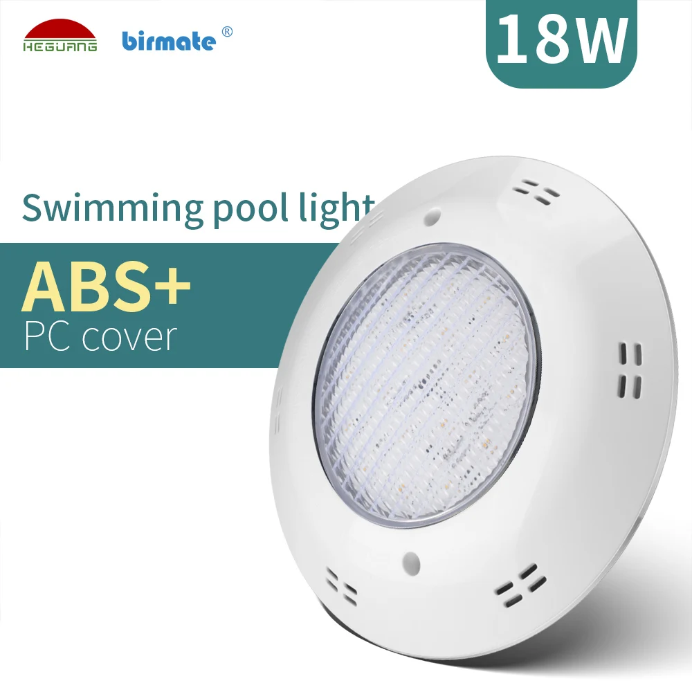 IP68 waterproof 18W 12V single color concrete surface mounted led pool light bulb LED inground pool light