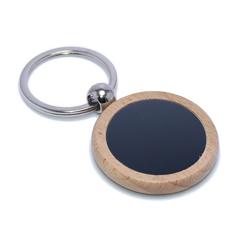 New Fashion Style Keychain Wood Cute GIft Souvenir Wholesale Promotional Keychain Blank Tag Custom Logo Factory Sale