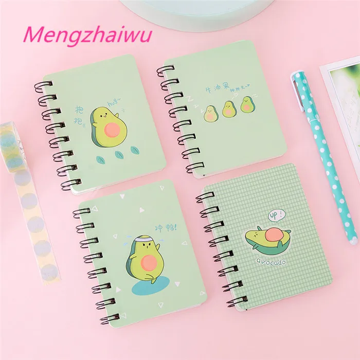2020 school supplies philippines office stationery products Cute avocado spiral mini notebook students cheapest small notepad