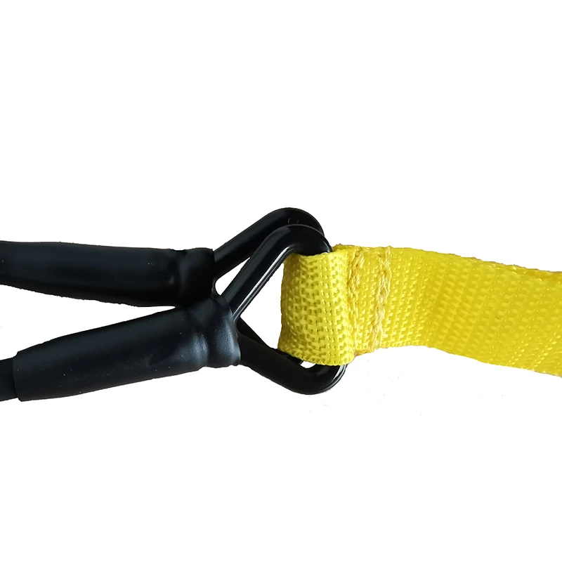 Wholesale Fitness Dipped Latex Tube swim paddles training exercise tether bungee cords swimming resistance bands