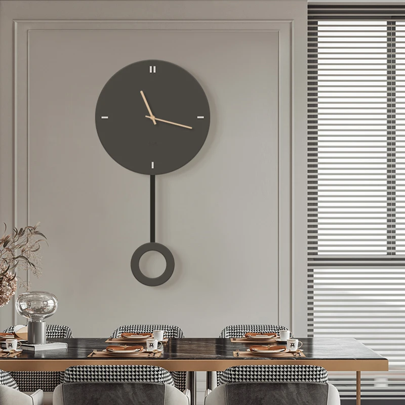 Nordic Creative Wall Clock Modern Minimalist Wall Art Solid Color Home Decoration Living Room Bedroom Studio Dinning Hall Aisle