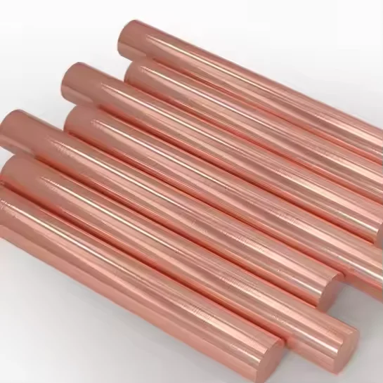 C11000 C12200 C11000 C12000 C101 H62 H59 Dia 2-90mm Hard Half-Hard 99.9% Pure Round Rod Copper Rod
