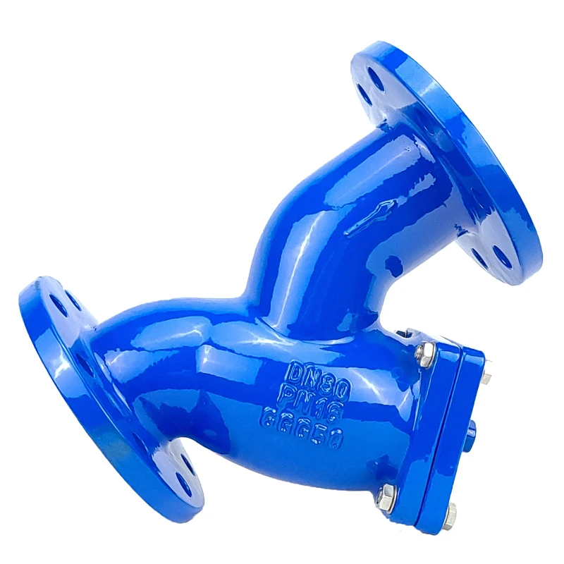 Cast iron Y-strainer valve DIN 3202-F1 100 mm y type filter