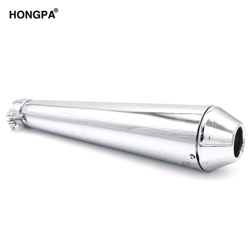  Модифицированные универсальные мотоциклетные глушители HONGPA 37-45 мм выхлопная труба из нержавеющей стали для Кафе racer