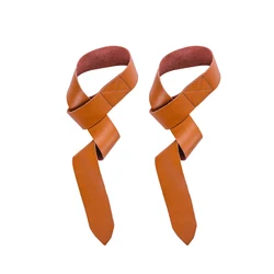 Pull-Up weight lifting strap Fitness Cowhide Wrist Straps Custom logo wrist guard hard pull strap