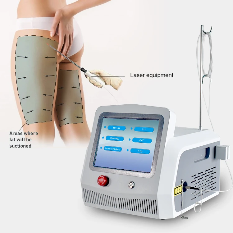 Professional diode laser 980nm 1470nm surgical liposuction weight loss machine body fiber liposuct