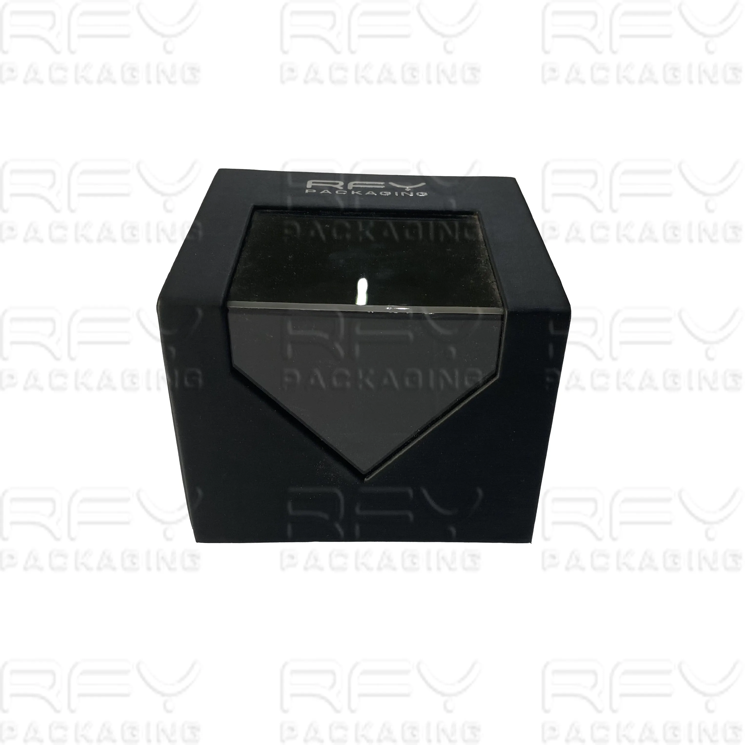 New Design Black PU Leather Wooden Watch Packaging Box