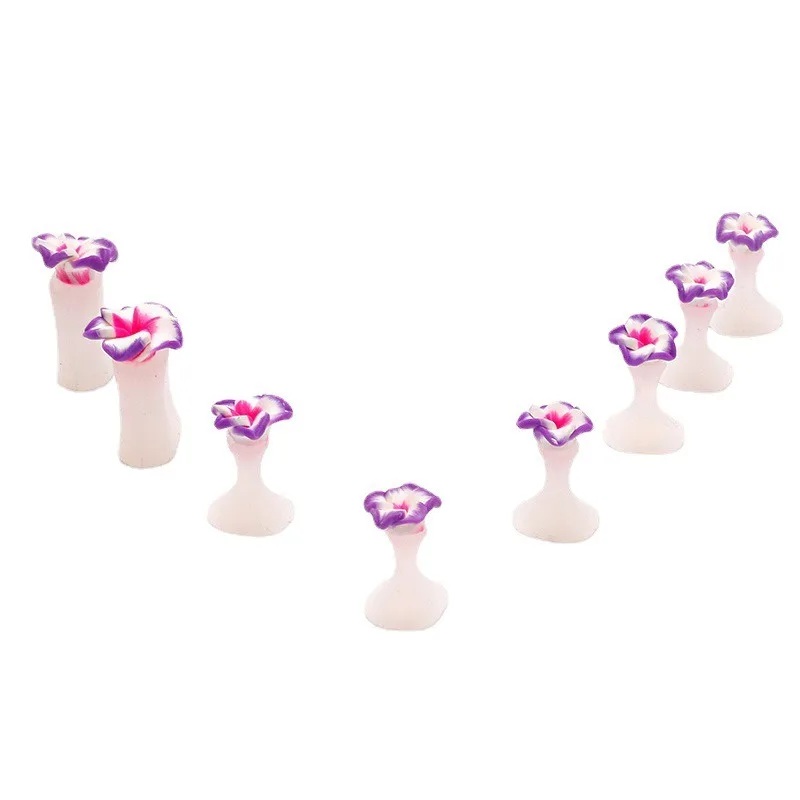 8 Pcs/pack Toe Separator Cute Soft Silicone Toes Lock Tools Daisy Heart Shaped Japanese Style Nail Toe Separator