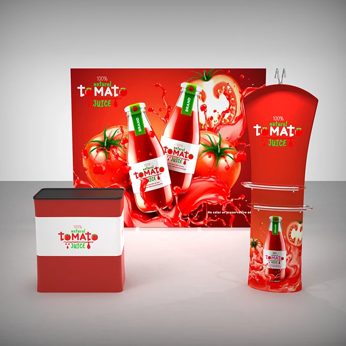 OEM Exhibition Stands Lighting Boxes For Advertising Exhibition Booth Portable Illuminated Seg Portable Backwall Lightbox