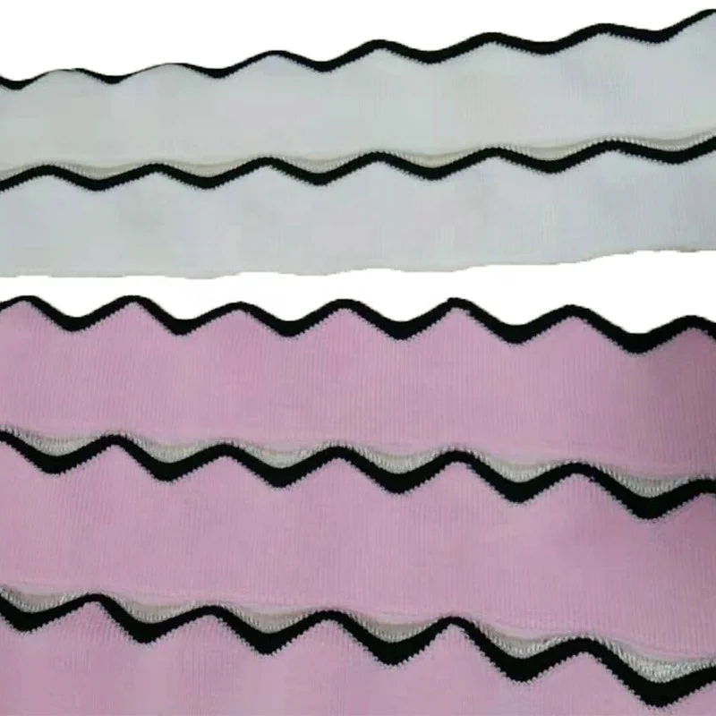
Wavy edge thin rib for dress cuff hem collar rib fashion accessories 