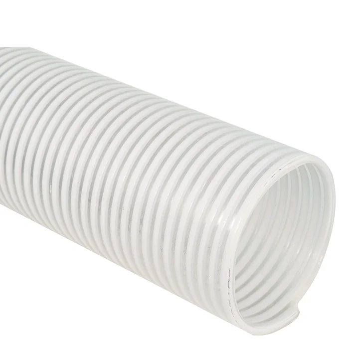 ZYfire pvc covered Suction hose pipe with sturdy clockwise TPR helix for HD fish suction and transfer