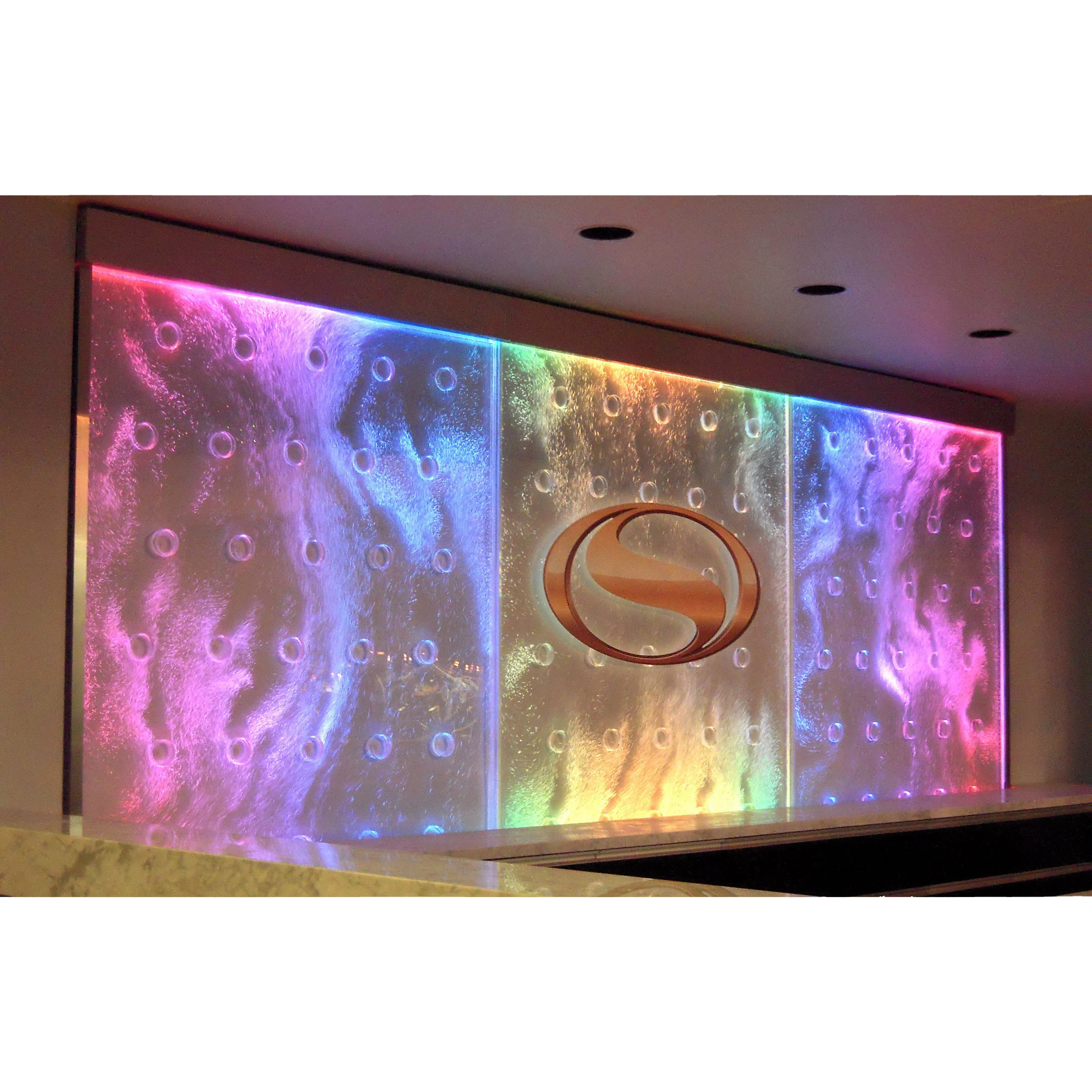 Pattern changing water bubble wall,programing water bubble wall