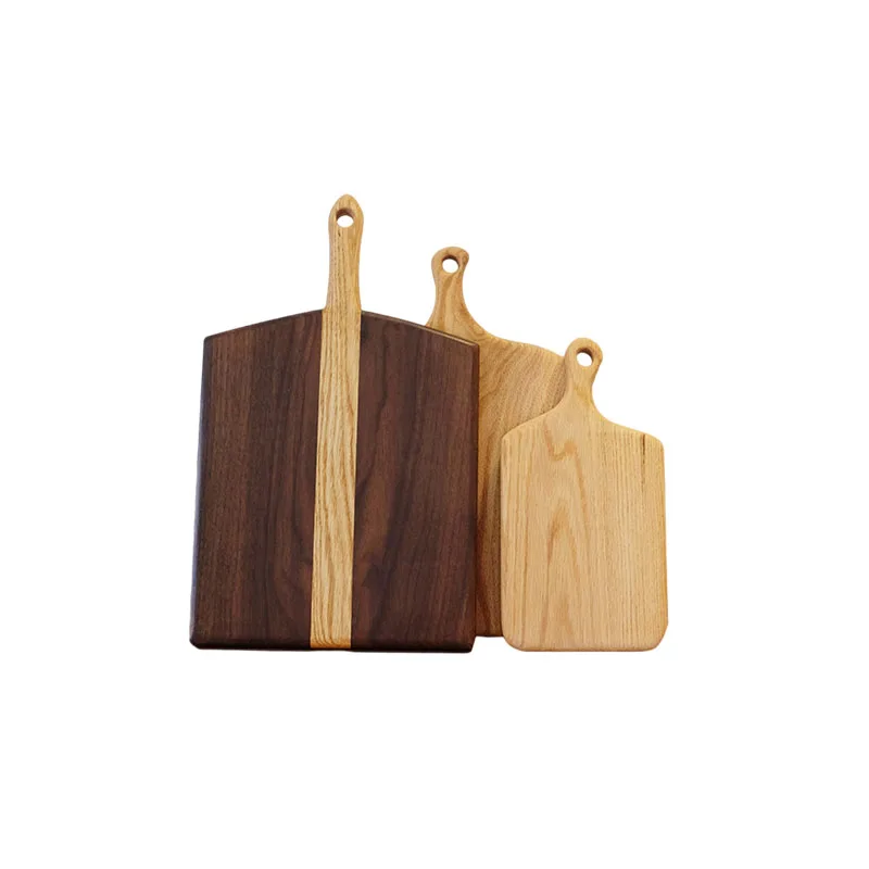 Wholesale Black walnut red oak color matching chopping board natural color cutting boards solid wooden cutting boards