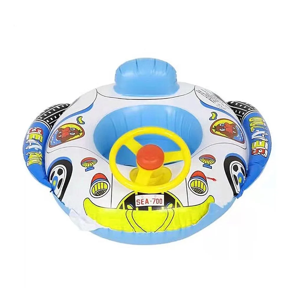 Hot Selling Baby Pool Inflatable Float Seat Boat Swim Ring Swimming Safe Raft Kids Water Motorcycle Car