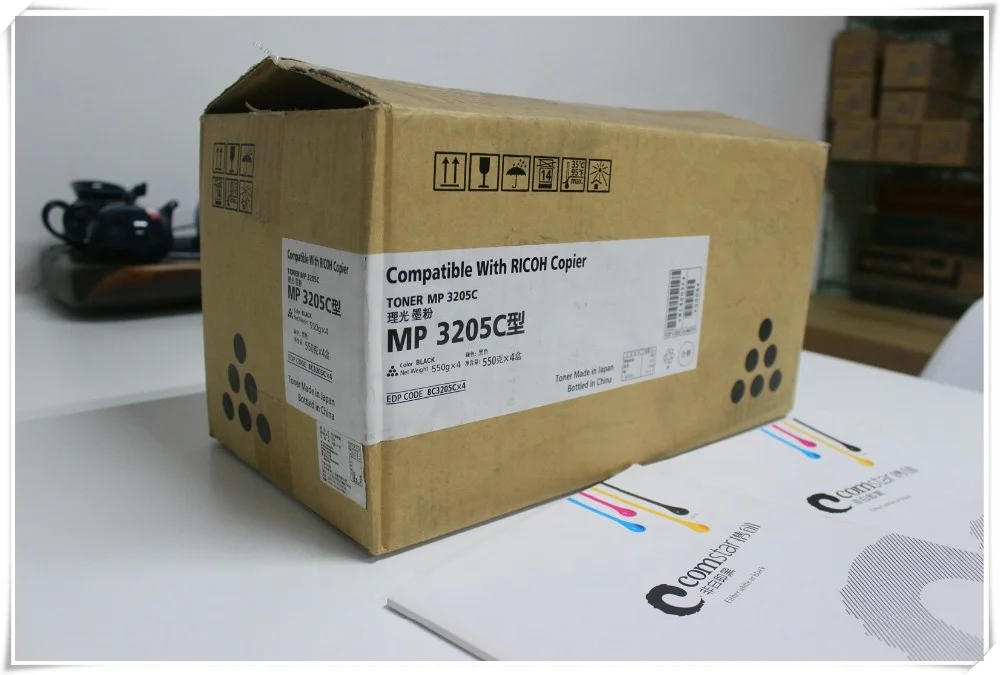 Comstar High Quality Toner Powder MP 3205 for Ricoh Copier Aficio 1035 1045 3205 3105 Compatible Toner Cartridge 3205D Black 