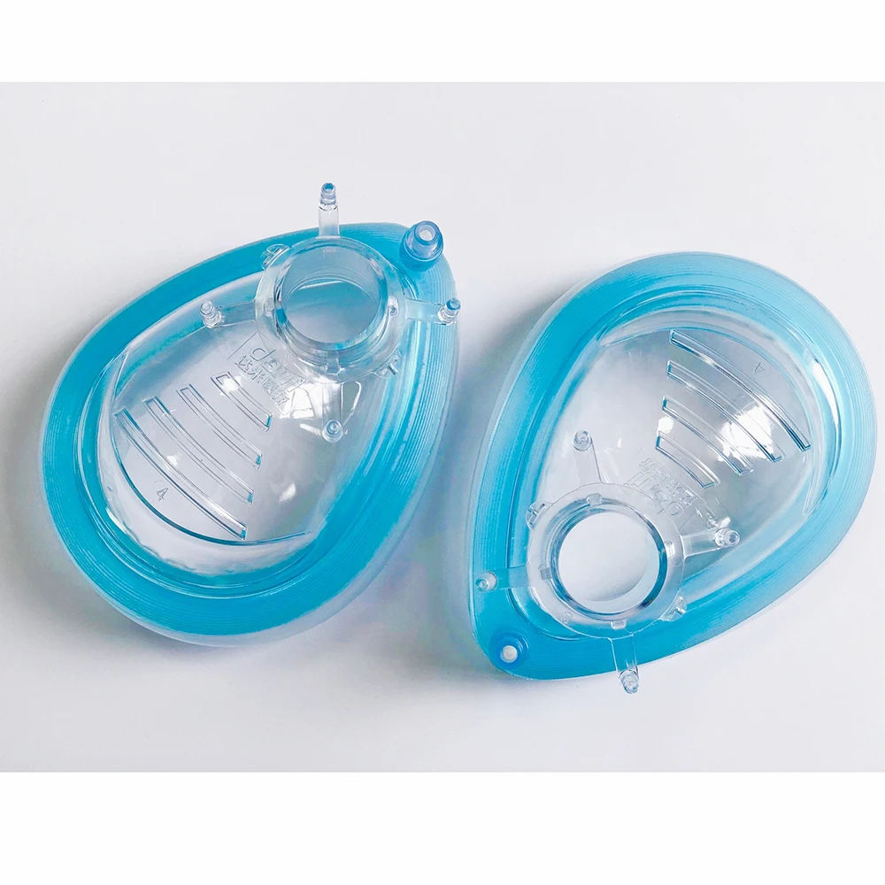 
Chinese Manufacturer New Type Convex Groove Anesthesia Face Mask with Soft Air Cushion 
