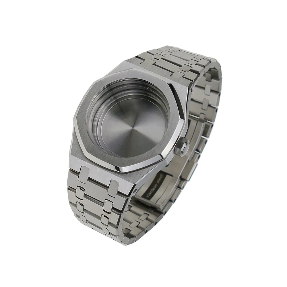 New Arrivals  316L Stainless Steel 20ATM Fit SKX007 Parts NH35 NH36 Movement  Without Chapter Ring Watch Case with Bracelet Set