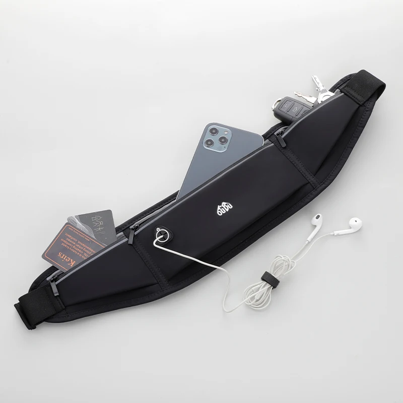 HUALIAN Custom Travel Outdoor Running Belt Sports Waterproof Polyester Fanny Pack  Waist Pack Small Waist Belt Bag for Cycling