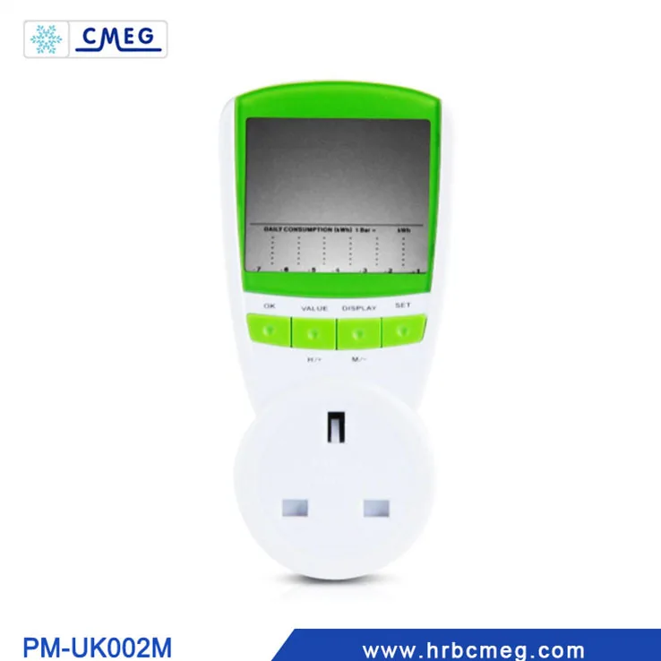 Digital power energy analyzer meter price low with Electricity Meter UK Plug