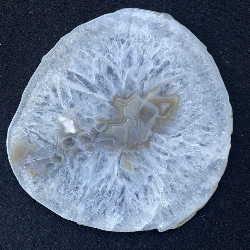 hot sale candle holder agate coaster natural white agate slices drinking cup coaster for gift