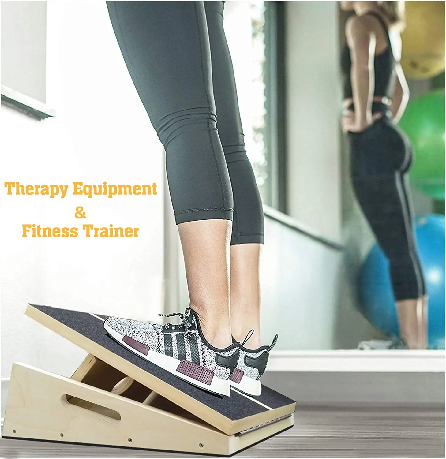 Professional Wooden Slant Board Exercise Rehabilitation Adjustable Incline Calf Stretch Board