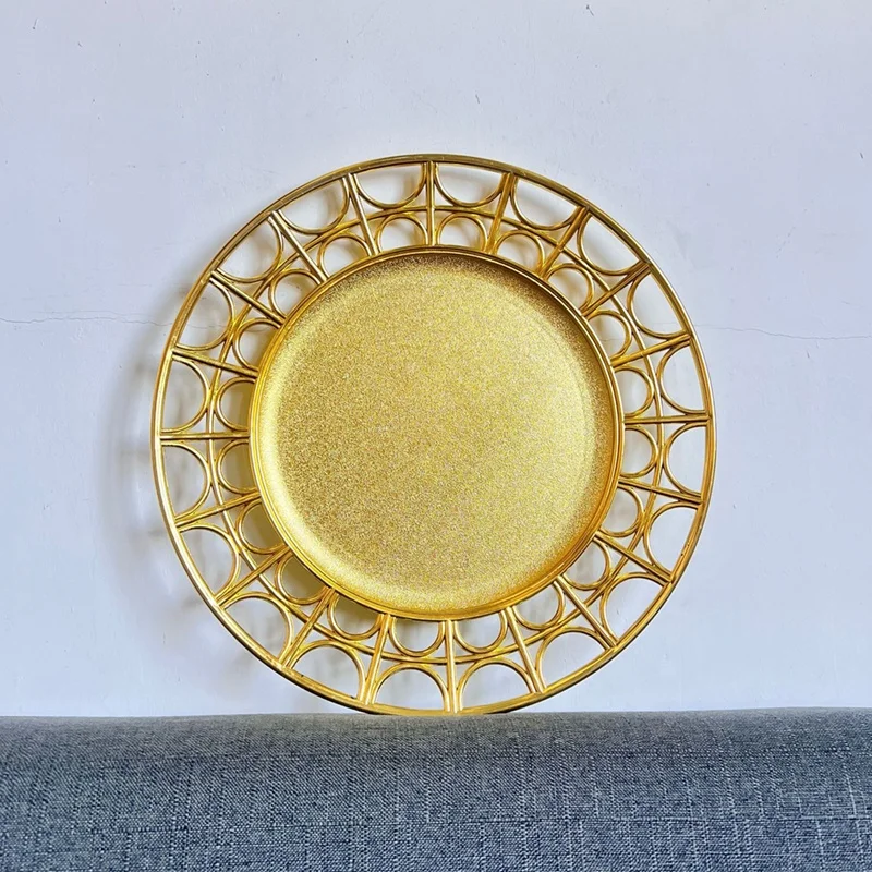 13inch round modern rustic charger plate white charger plates wedding plates