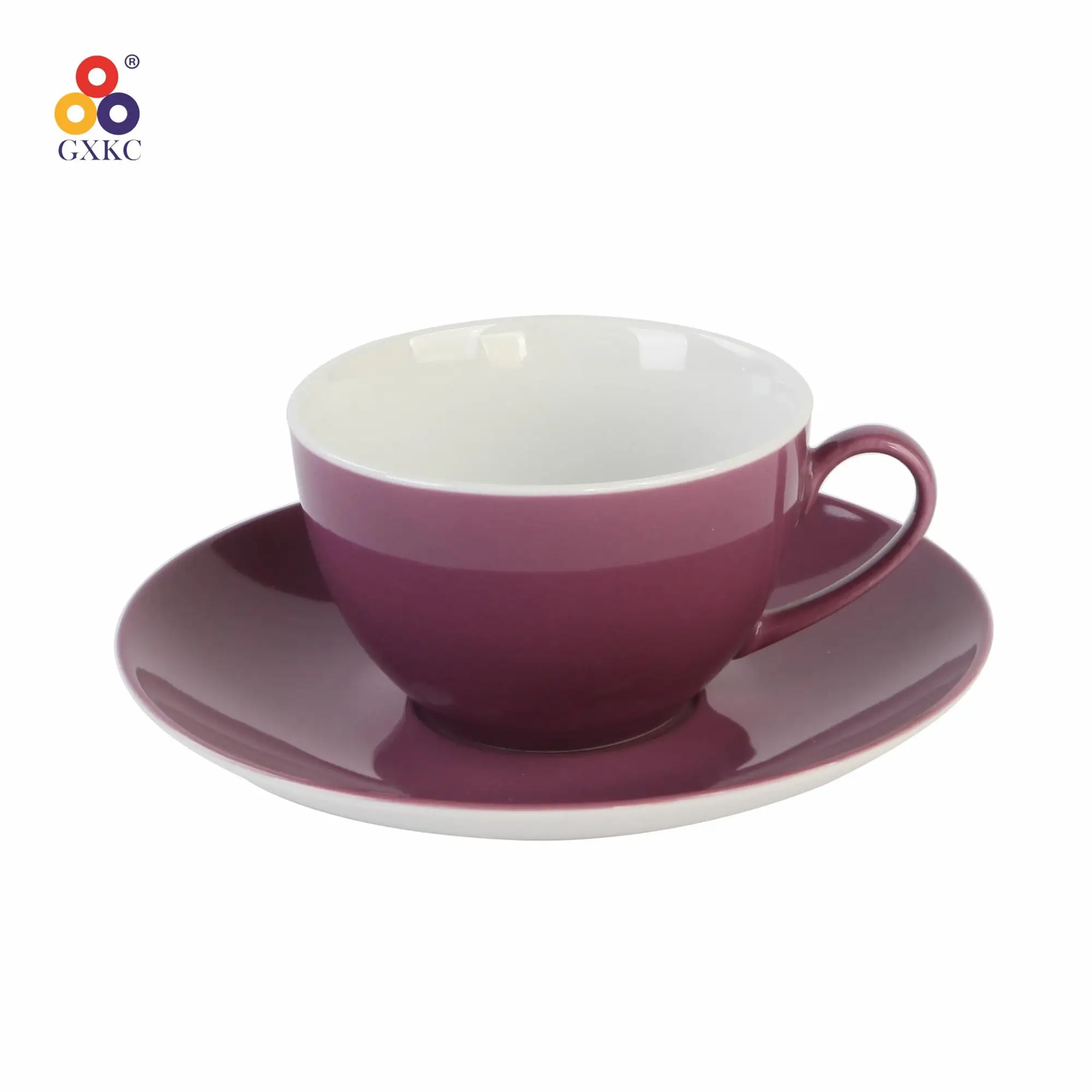 elegant style camping china tea & saucer set ceramic coffee cup