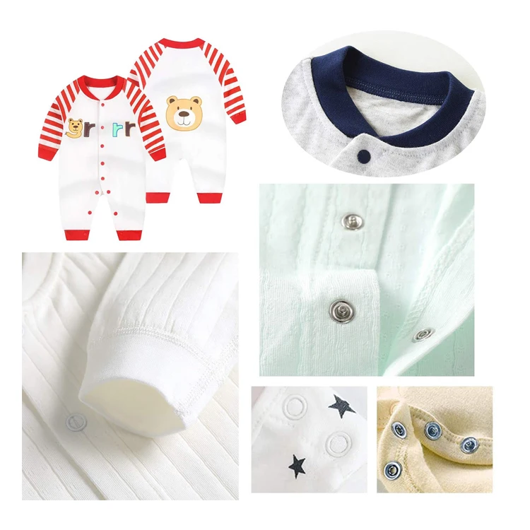 Hot selling 10 Colors 9.5mm Snap Fasteners Tool Kit Hollow and Solid Metal Prong Snaps Buttons Tools For Clothing