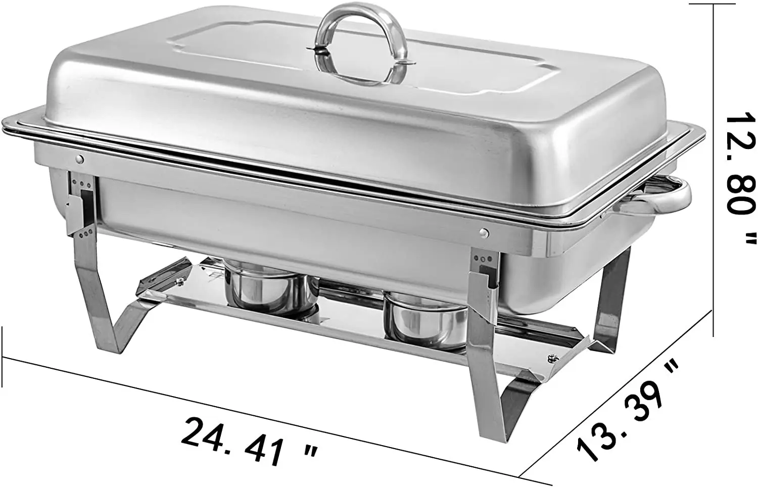 Hotel Restaurant Supplie Buffet Server Alcohol Stove Chefing Dish Stainless Steel Food Warmer Set Shaffing Chafing Dishes