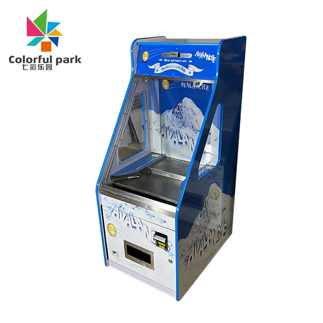 colorful fun Indoor entertainment  coin operated arcade coin  pusher machine for gift lottery machine for amusement park