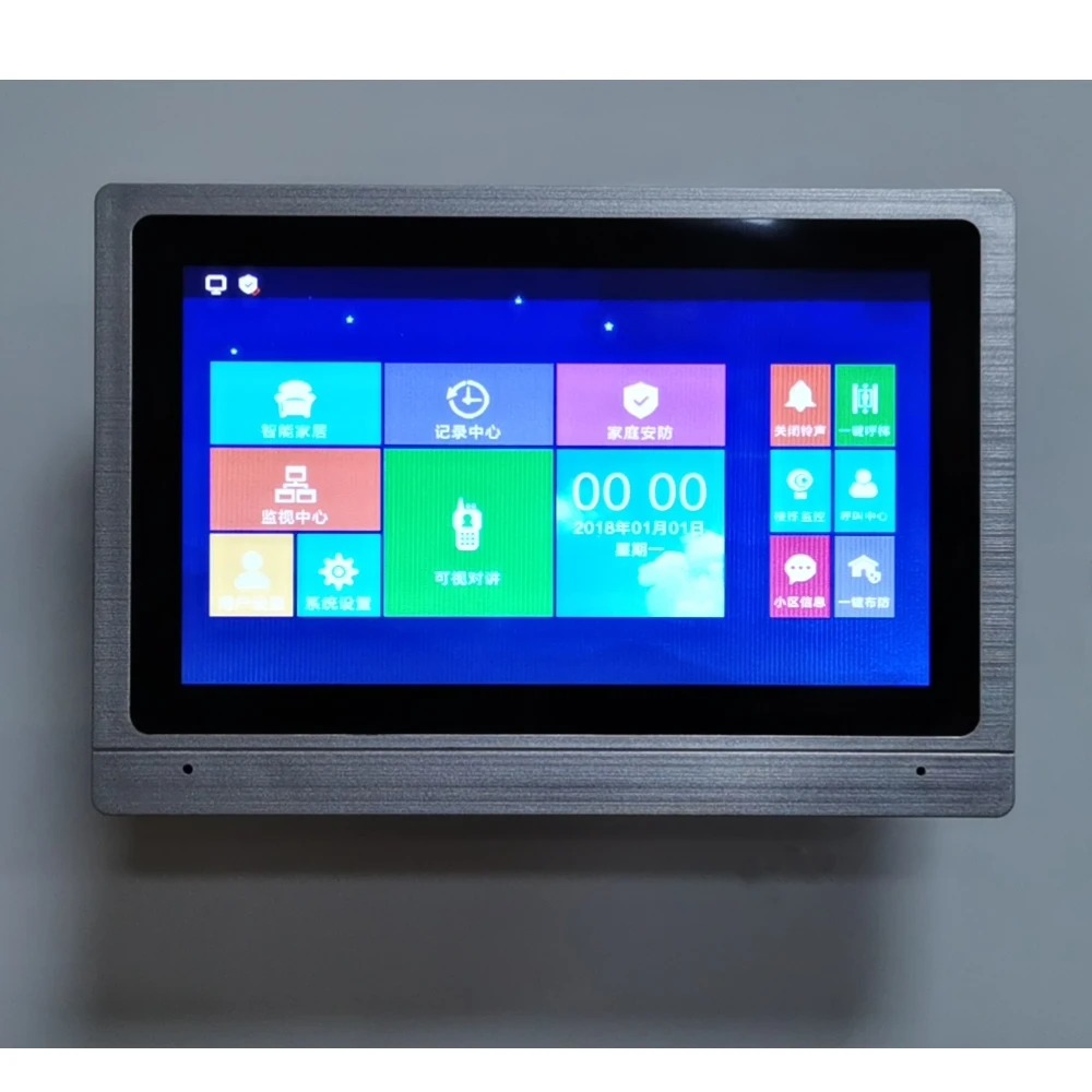 7 Inch ABS touch screen monitor Video Door Bell Phone Building Multi Apartment Intercom system Smart Waterproof  digital access