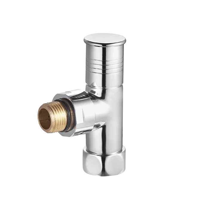 Manual heating  brass forged vave chrome plated polishing angle radiator valve for towel rail BJ22001-J
