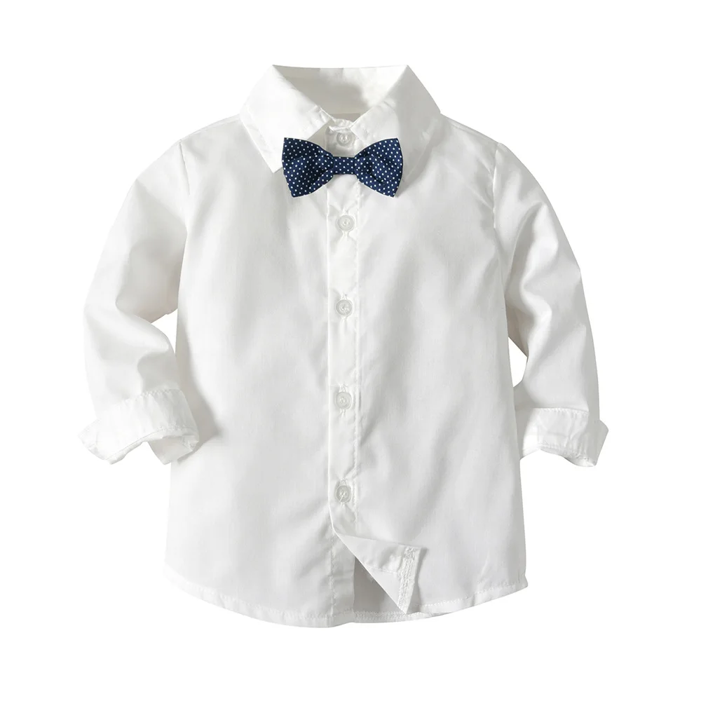 High quality baby boy three pieces suit formal blouse boys clothing sets